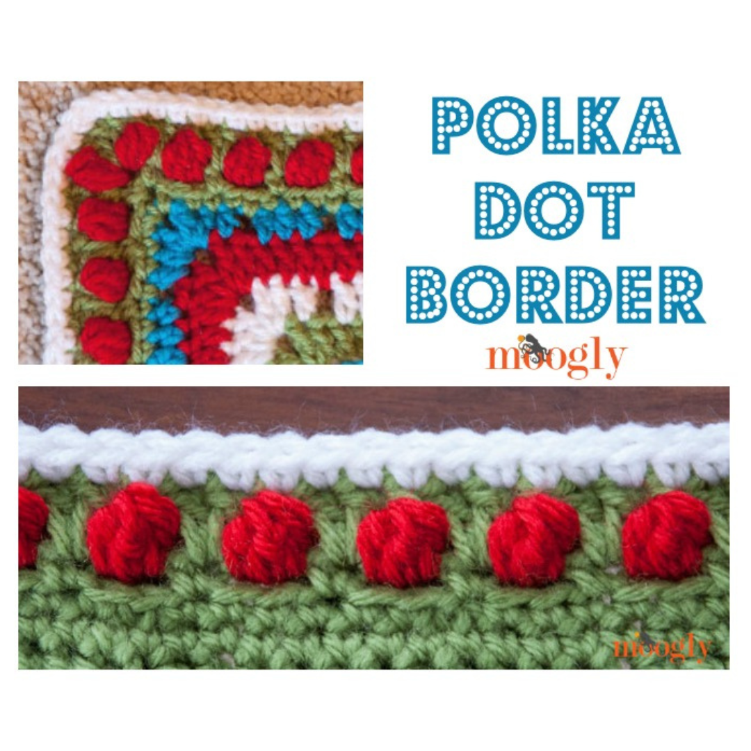 How to Crochet a Polka Dot Edging