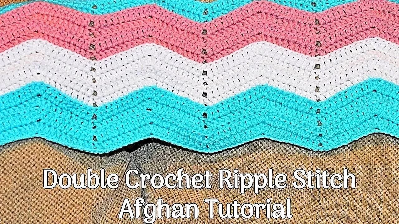 Designed by Amy of Crochet Jewel, the Crochet Ripple Stitch Afghan is made with Aran Weight Yarn and a 5 mm (H) crochet hook. The free written pattern is available on her website and you can watch the video tutorial here.