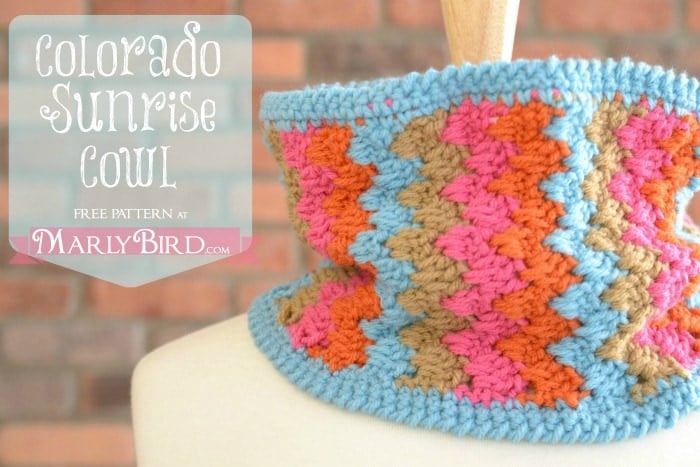 Colorado Sunrise Cowl Free Pattern Marly Bird