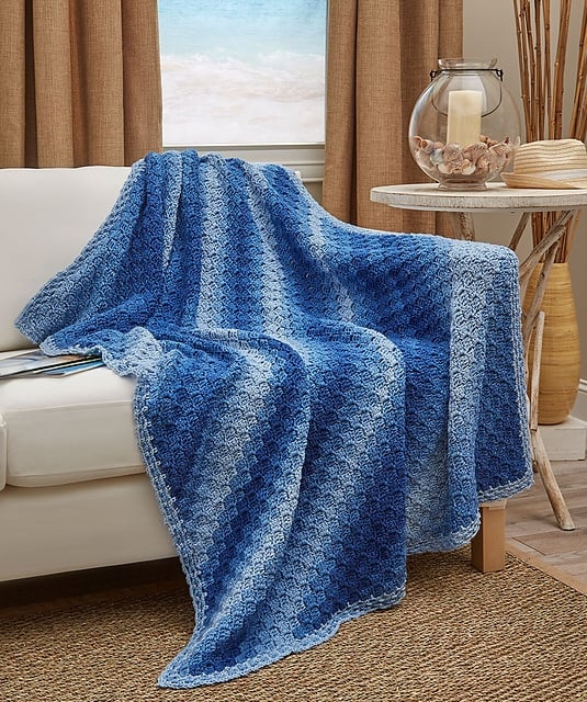 Corner to Corner Ombre Blanket
