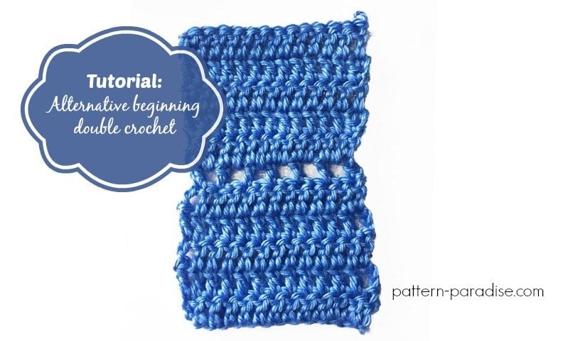 How to crochet the alternative beginning double crochet with this great video tutorial. #crochettutorial #videotutorial
