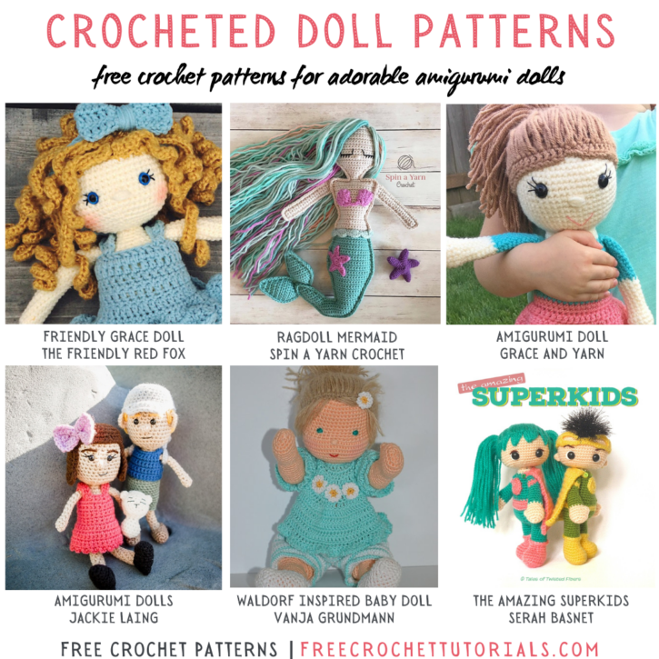15+ Free Crocheted Doll Patterns • Free Crochet Tutorials and Patterns