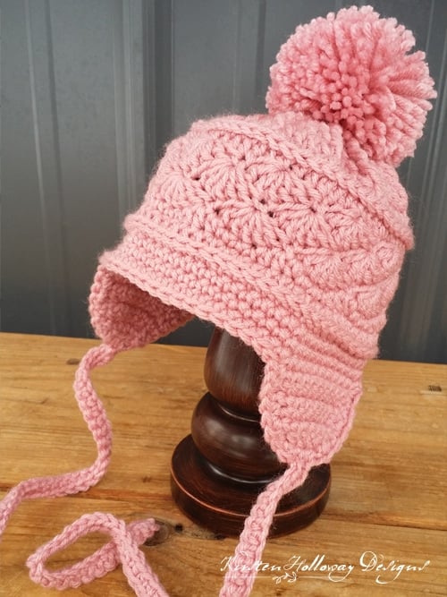 La Vie en Rose Earflap Hat Photo Tutorial
