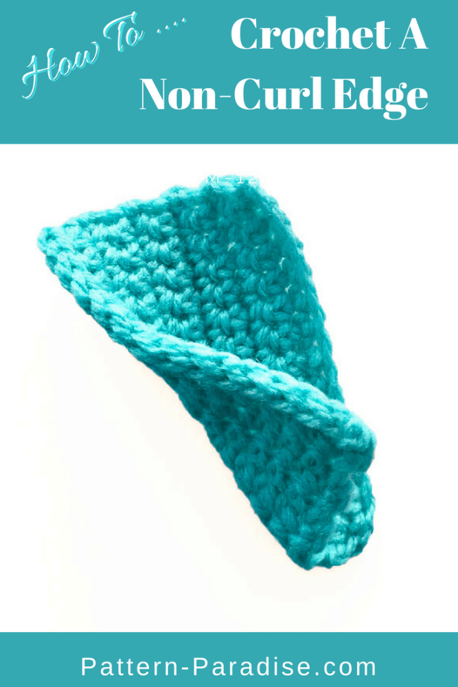 How to Crochet a Non Curling Edge