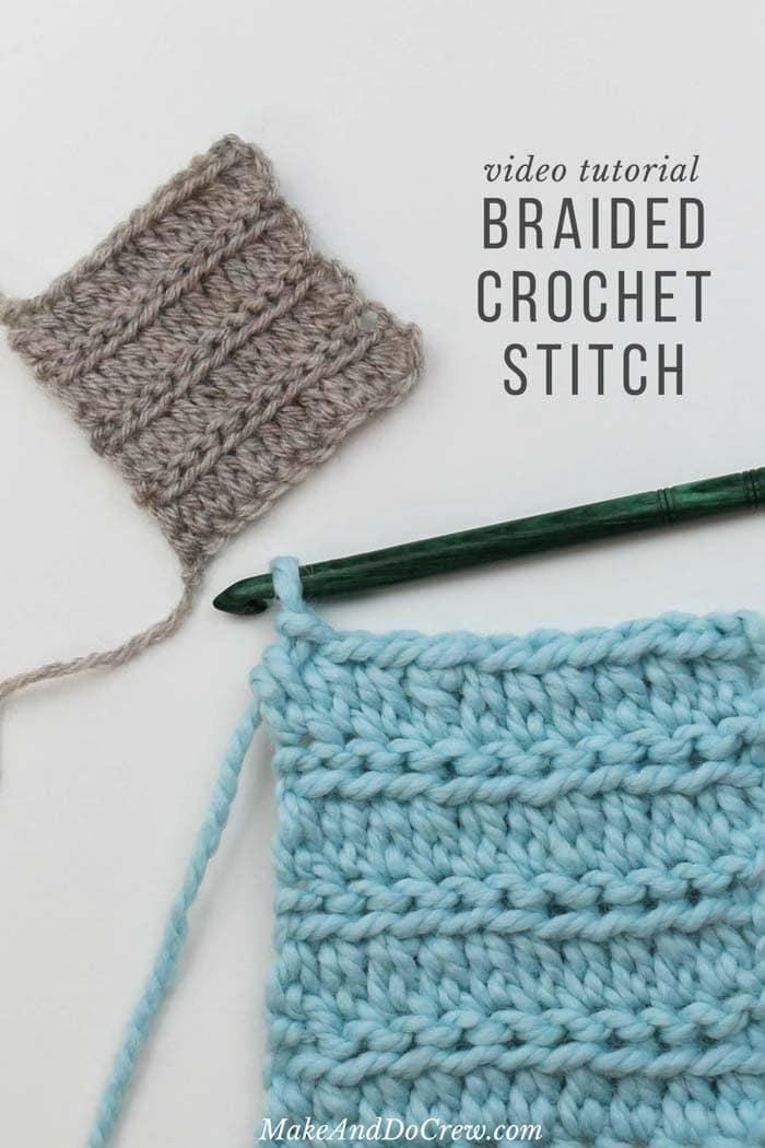 Braided Crochet Stitch Video Tutorial