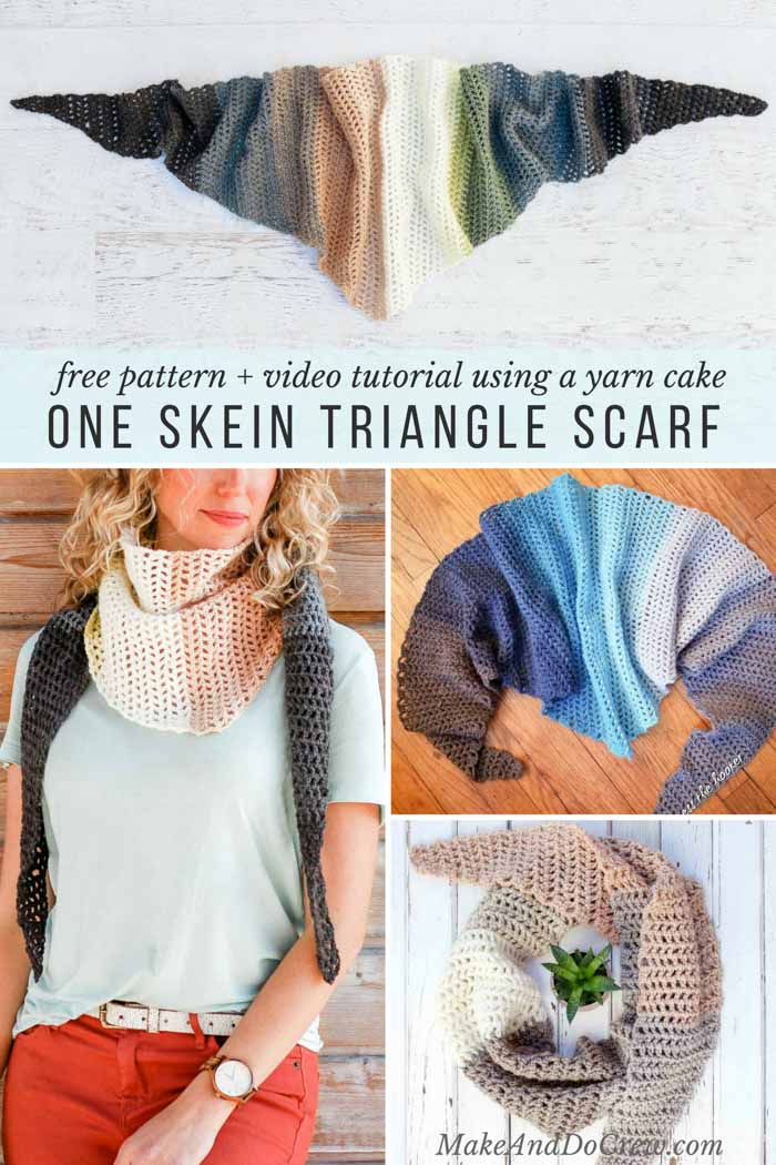 Crochet Triangle Scarf Video Tutorial