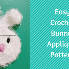 Easy Crochet Bunny Applique Pattern