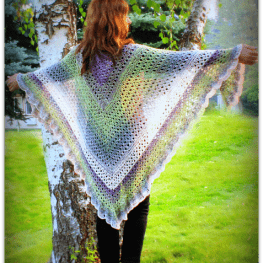 Amazing Grace Angel Wing Shawl by Elena Hunt