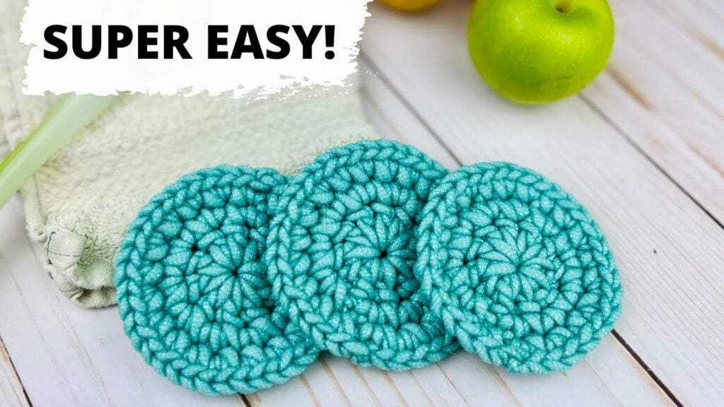 Round Crochet Scrubbies for the Kitchen Video