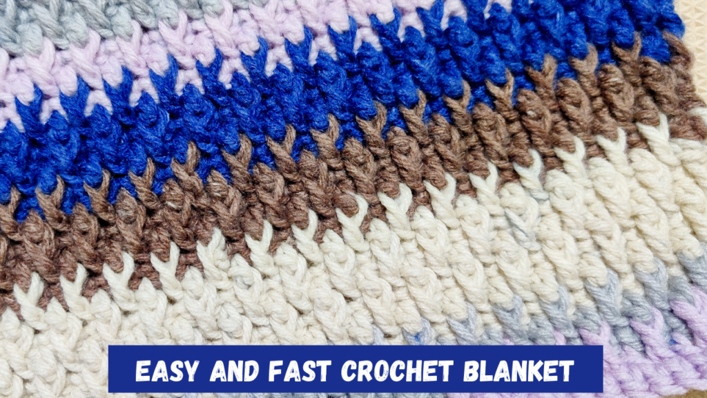 Alpine Stitch Blanket Pattern + Video • Free Crochet Tutorials and Patterns
