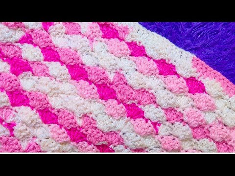Easy Crochet Shell Stitch Blanket Pattern + Video