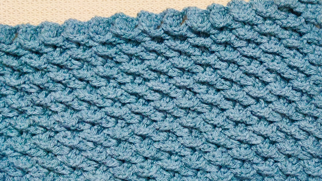If you are on lookout for an easy crochet pattern with a warm texture, then here is a quick and easy Tide Texture Crochet Blanket Pattern. This Blanket pattern is a repeat of only one row worked with combination of Double Crochets and Front Post Double Crochets. This gives the pattern a raised wavy texture look.
