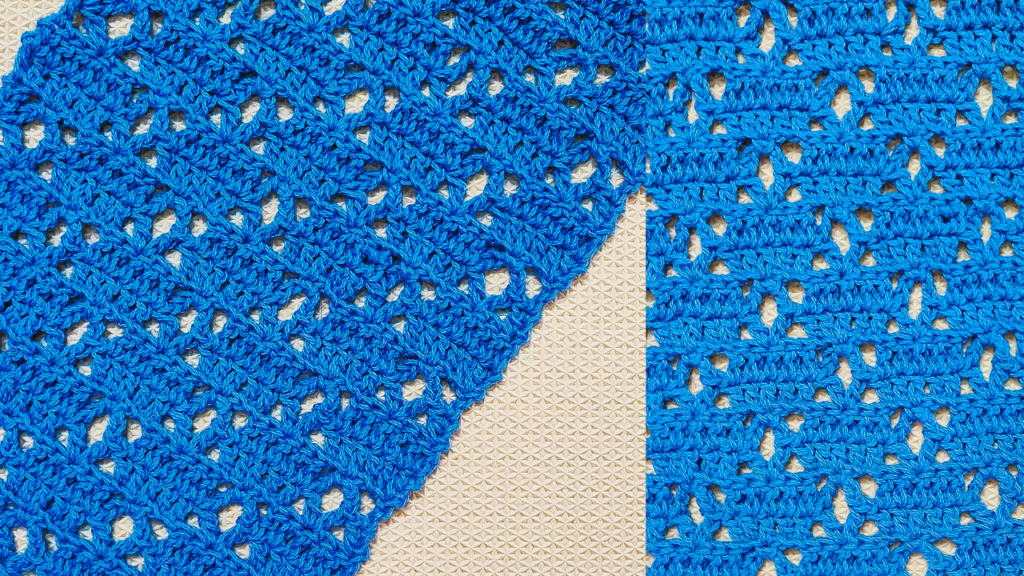 Easy Diamond Crochet Table Runner Pattern + Video