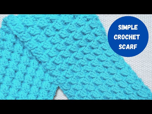 The Simple Crochet Scarf Pattern is an easy to follow pattern. All you need to know is how to make Single Crochet (sc) + Double Crochet (dc).