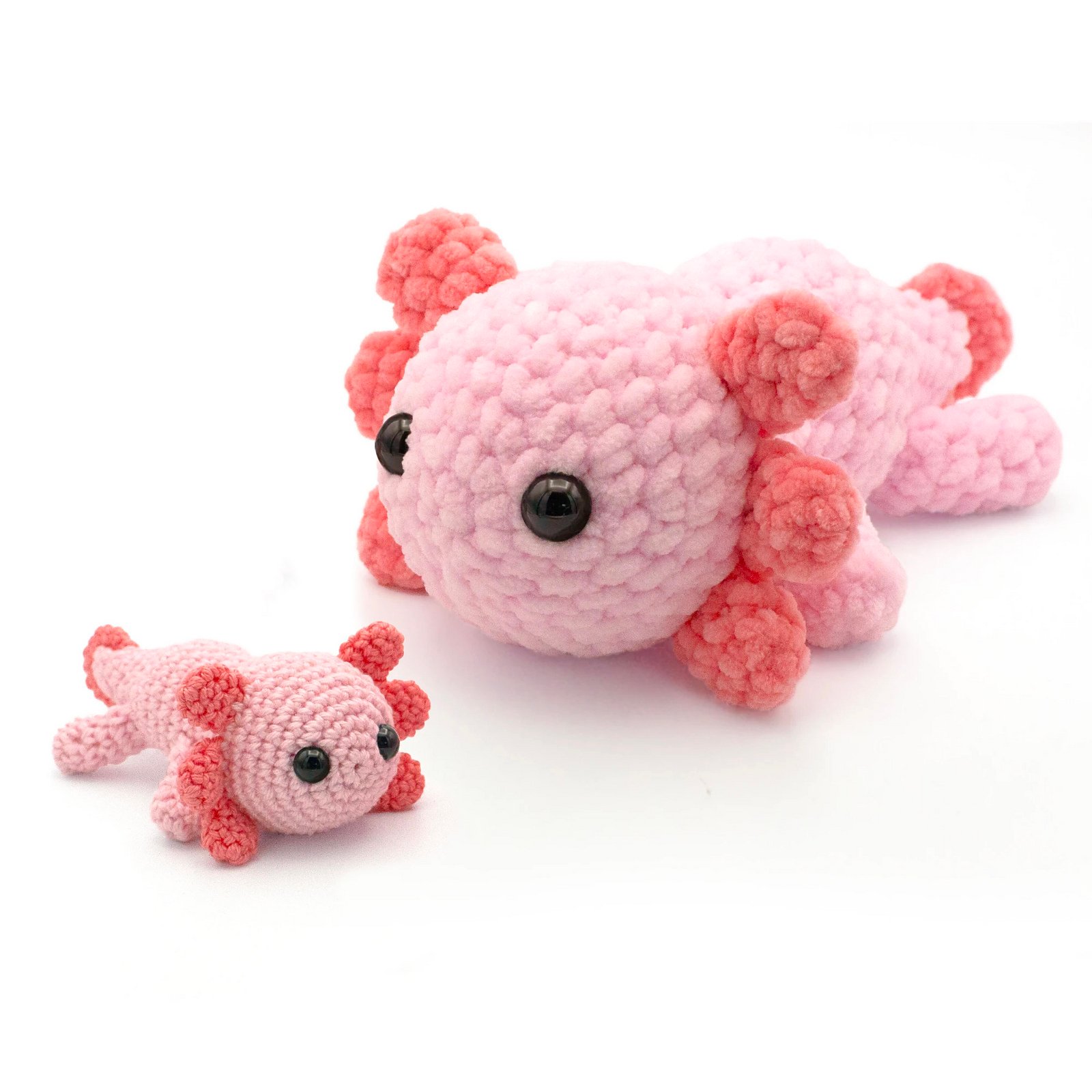 Designed by Mariska Vos-Bolman, this adorable crochet Axolotl can be made with any yarn and hook. The free pattern includes a video tutorial. This project will take between 1 to 2 hours and is suitable for beginners.