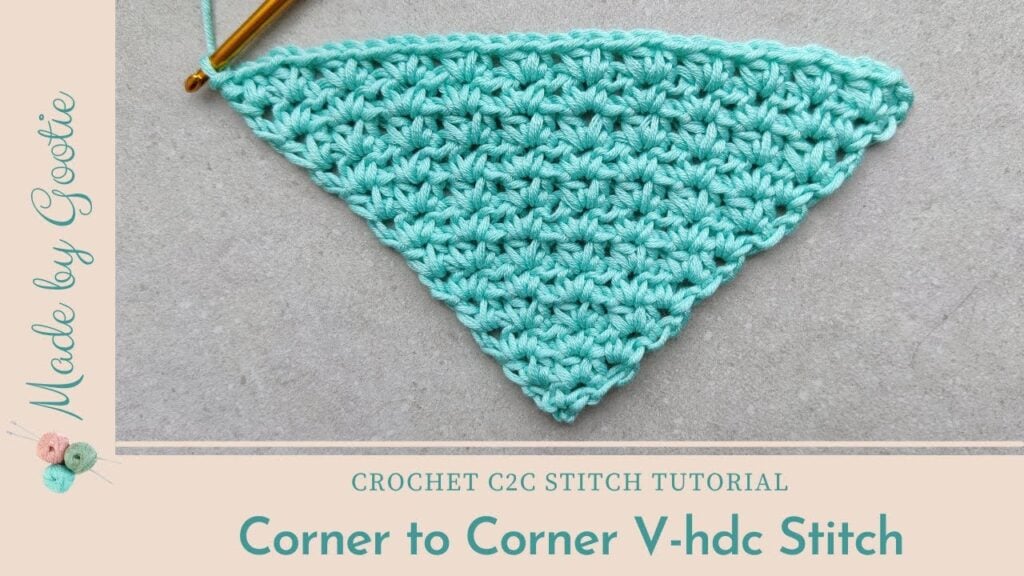 Corner to Corner V Stitch • Free Crochet Tutorials and Patterns