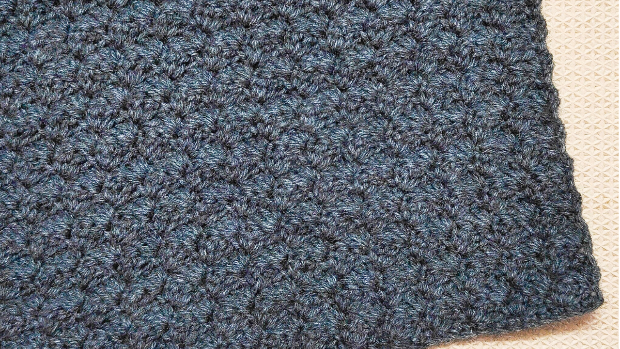 How to Crochet an Easy Textured Blanket.