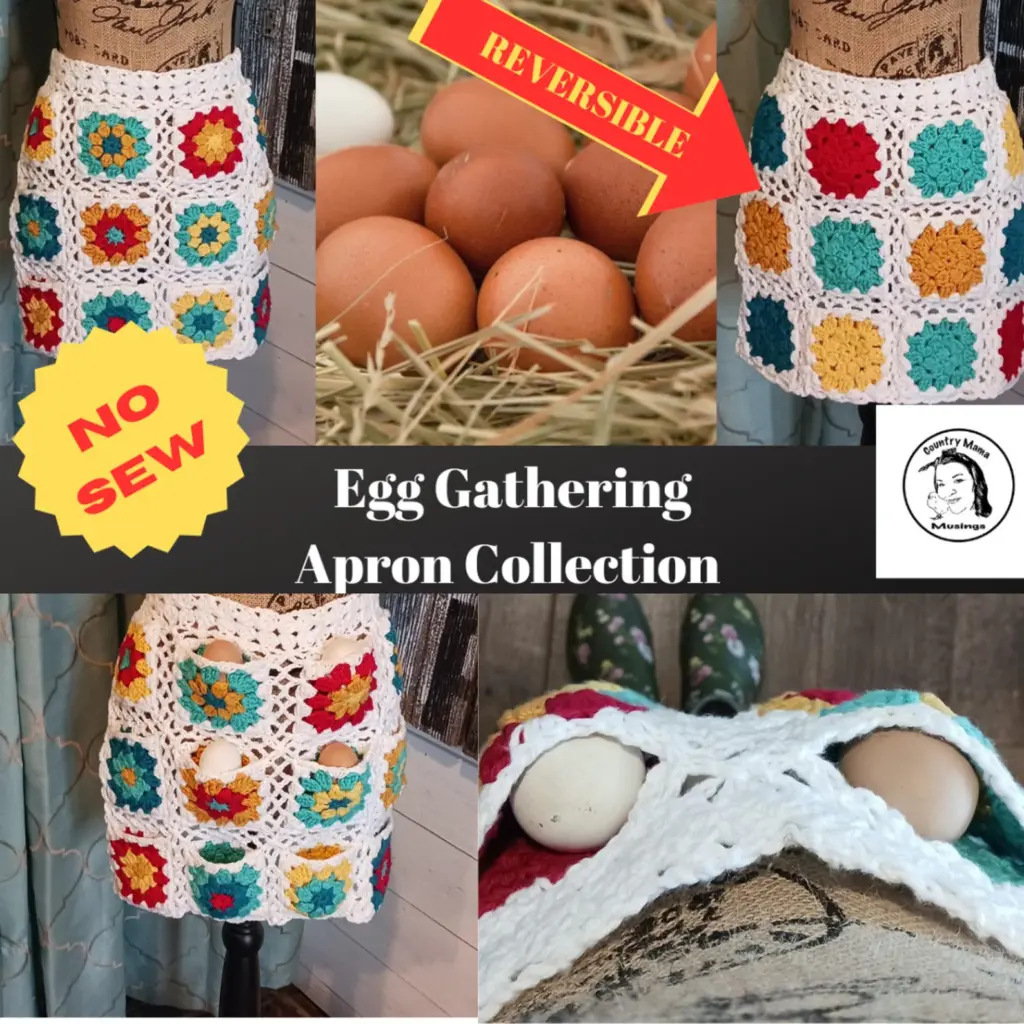 A very colorful egg apron I made for a friend! : r/crochet