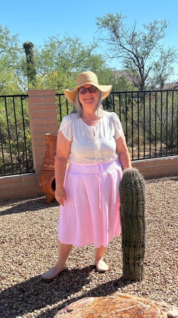 Learn how to make a high waist skirt with the free crochet pattern and tutorial from Toyslab Creations.