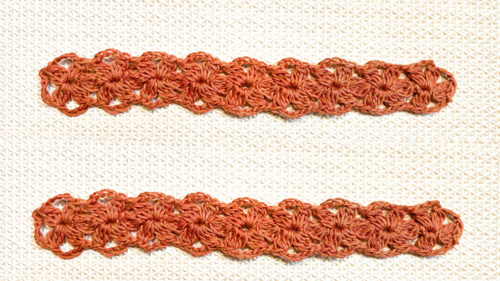 Learn how to crochet a simple floral lace pattern with this step-by-step video tutorial and written instructions from Raji's Craft Hobby.
