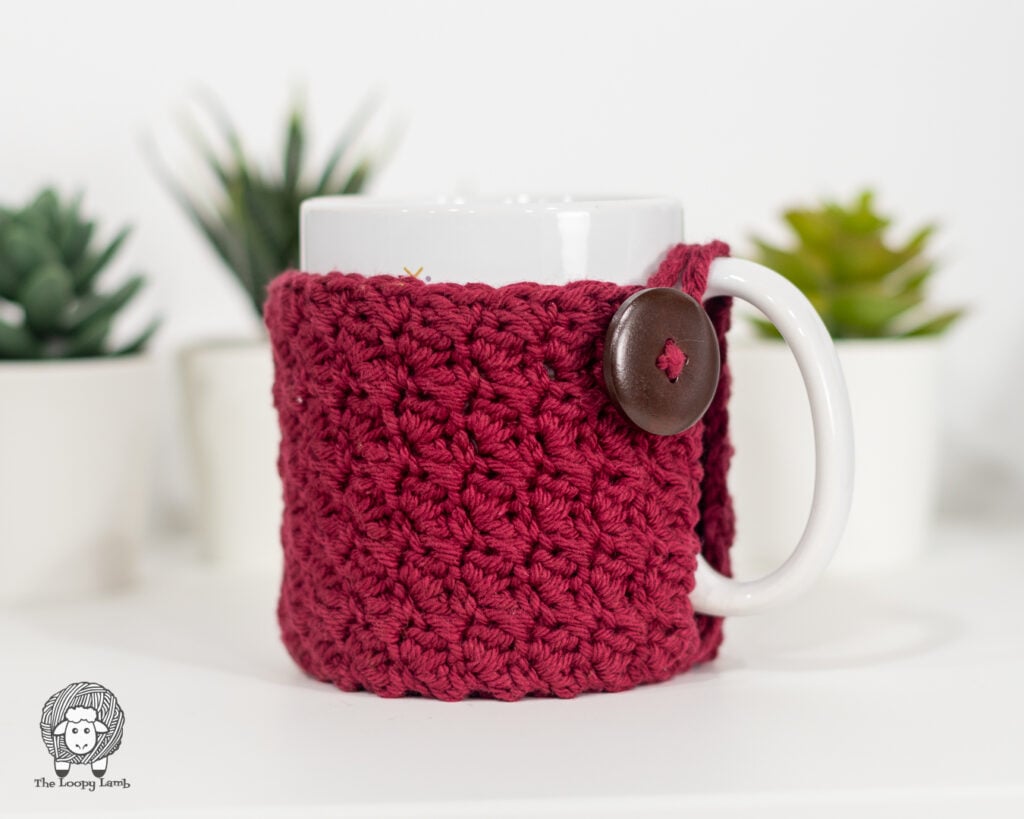 This beginner-friendly crochet pattern is not only perfect for gifting but is a great use for using up scrap yarn. Craft your personalized mug cozies and spread the warmth!