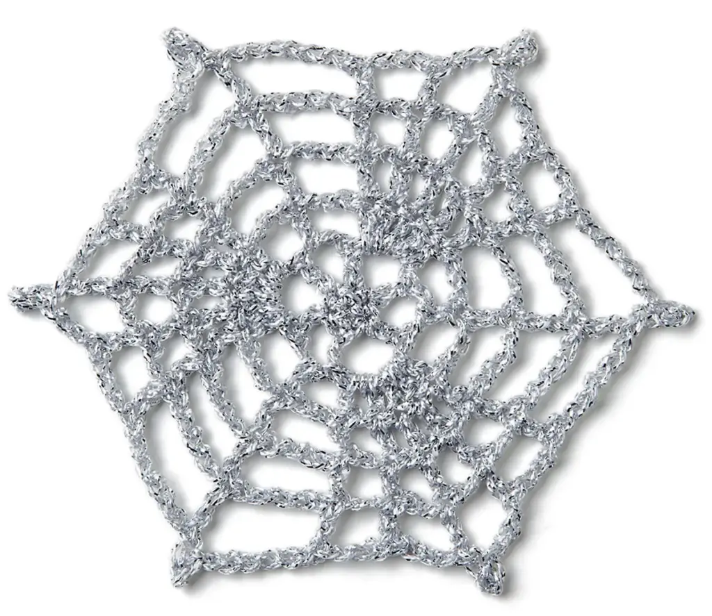 Designed by Lucy Croft for Simply Crochet, this perfect Spider Web can be made as large as you want by weaving the individual bits together. You can make it with any yarn and hook combination you'd like.
