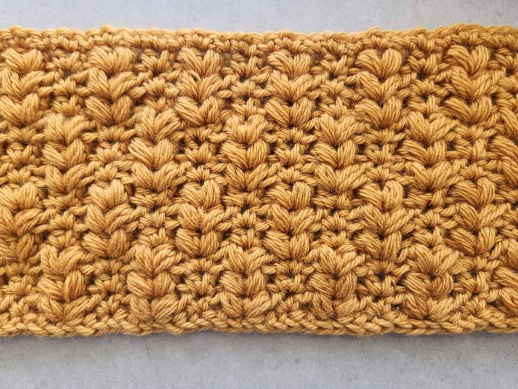 Learn how to crochet the wheat stitch with this free step-by-step photo tutorial by Made by Gootie, inspired by her Waves of Grain blanket.