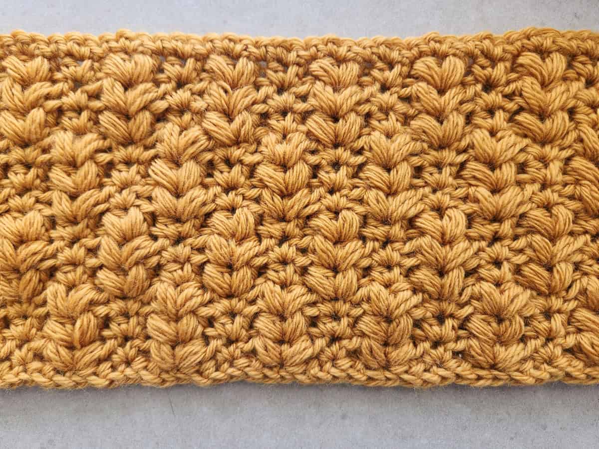Learn how to crochet the wheat stitch with this free step-by-step photo tutorial by Made by Gootie, inspired by her Waves of Grain blanket.