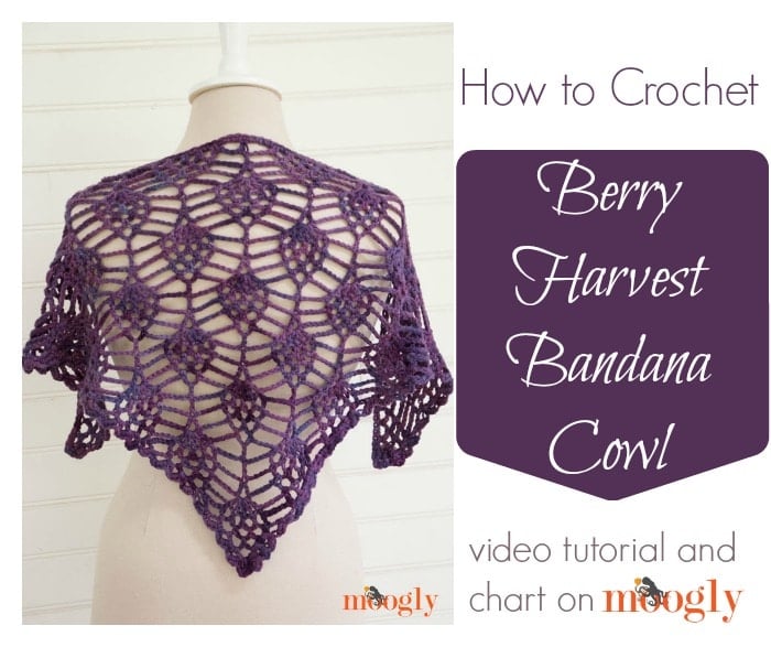 Berry Harvest Bandana Cowl Tutorial