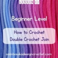 Standing Stitches: Double Crochet Join