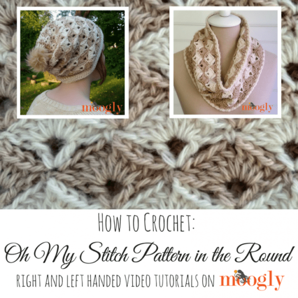 Oh My Stitch Pattern in the Round Tutorial by Moogly