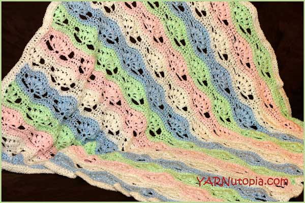 Ripple Puff Stitch Video Crochet Pattern Tutorial from YARNutopia