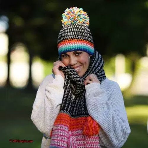 Crochet Tutorial: Boho Pom Hat